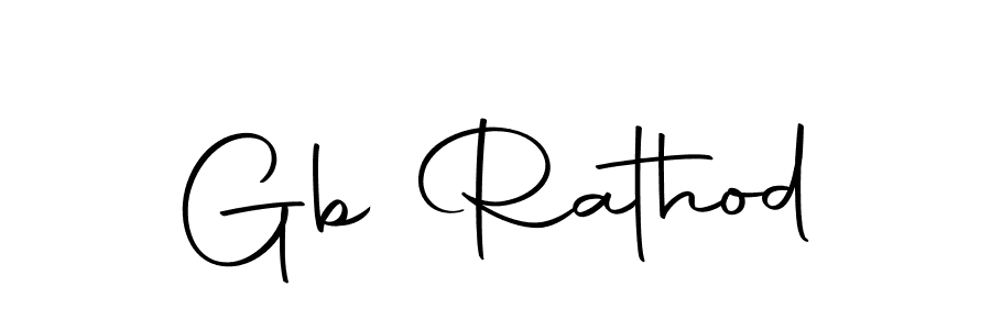 Design your own signature with our free online signature maker. With this signature software, you can create a handwritten (Autography-DOLnW) signature for name Gb Rathod. Gb Rathod signature style 10 images and pictures png